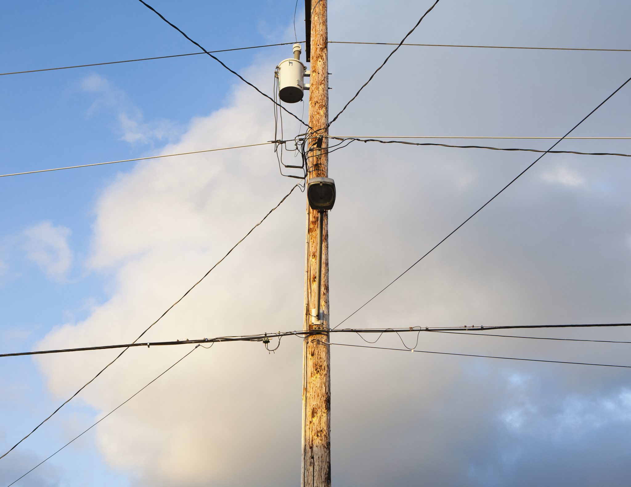 Telephone pole and wires, Seattle,USA,Telephone pole and wires near ...